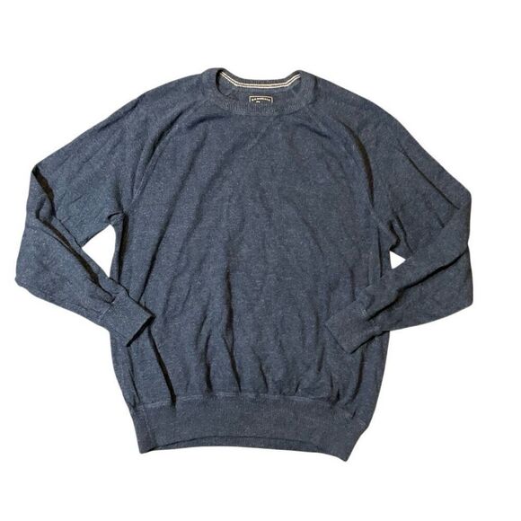 G.H. Bass & Co. Mens Lightweight Long Sleeve Cotton Knit Sweater Blue Size Large - Picture 1 of 6